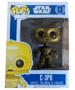 Spastic Pops C-3PO Type: Vinyl Art Toys (Large Font RARE Version)