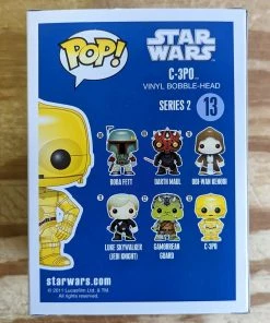 Spastic Pops C-3PO Type: Vinyl Art Toys (Large Font RARE Version)