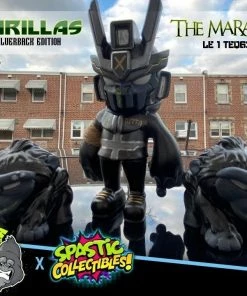 Spastic Pops Custom LE1 Teq63 "The Marauder" & LE5 Resin Silverback Edition "Mini Rillas" By Playful Gorilla X Spastic Collectibles FREE US SHIPPING