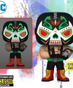 Spastic Pops Dia De Los DC Bane Glow-in-the-Dark Pop! Vinyl Figure - Entertainment Earth Exclusive