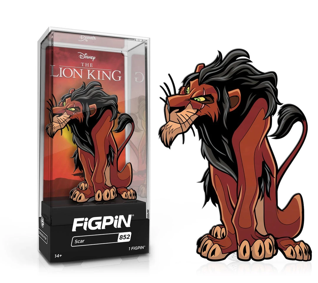 Spastic Pops All In Stock! FiGPiN Classic DISNEY'S THE LION KING - Scar (852) FiGPiN COMMON 1st Edition - 1,500 Units 1 Spastic Pops All In Stock! FiGPiN Classic DISNEY'S THE LION KING - Scar (852) FiGPiN COMMON 1st Edition - 1,500 Units