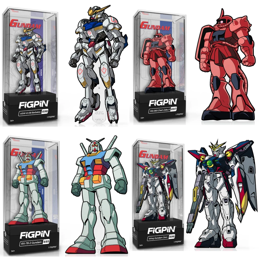 Spastic Pops FiGPiN Classic GUNDAM - Set Of 4 2 Spastic Pops FiGPiN Classic GUNDAM - Set Of 4