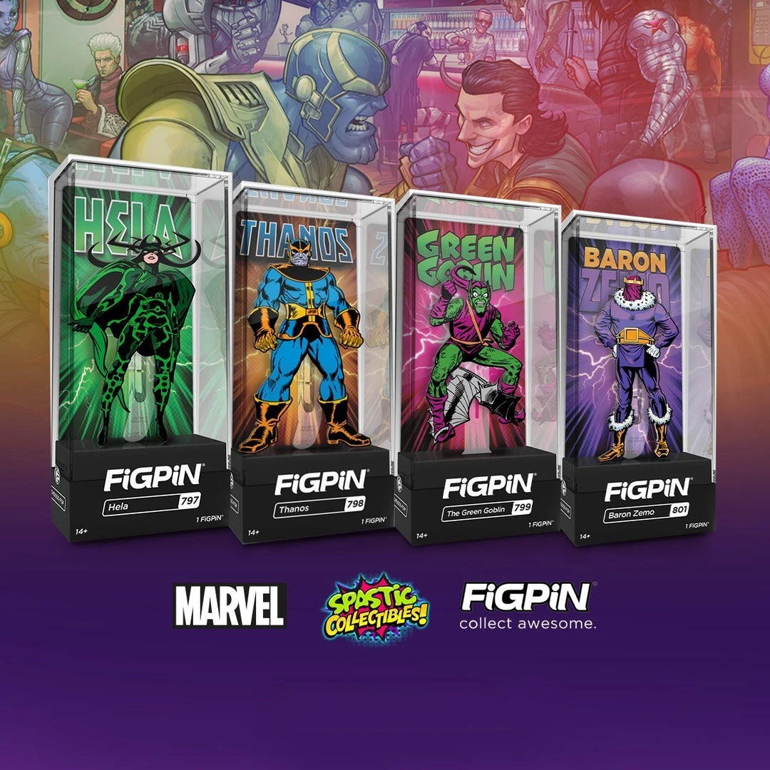 Spastic Pops All In Stock! FiGPiN Classic MARVEL VILLAINS - Set Of 4 1 Spastic Pops All In Stock! FiGPiN Classic MARVEL VILLAINS - Set Of 4