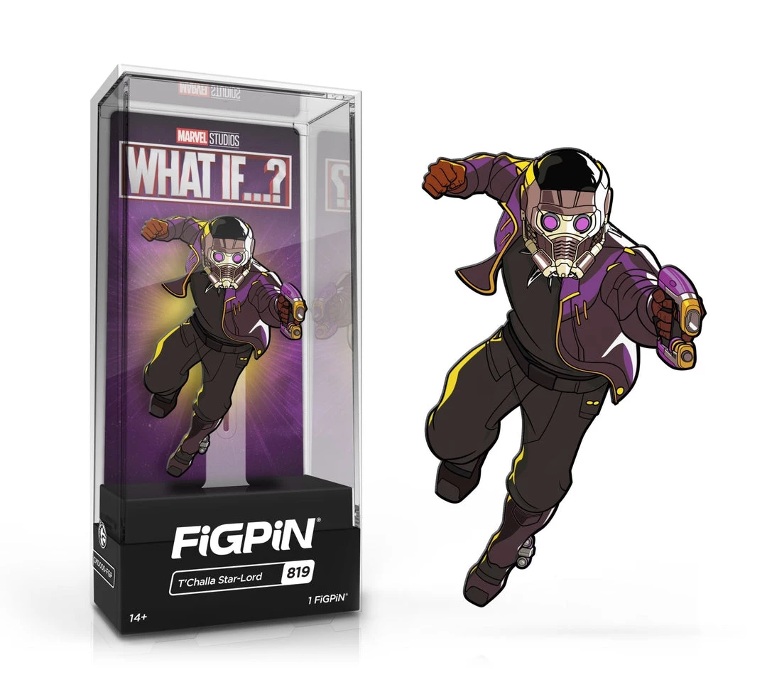 Spastic Pops FiGPiN Classic MARVEL'S What If...? - T'Challa Star-Lord (819) (1ST EDITION LE2K) All In Stock! 1 Spastic Pops FiGPiN Classic MARVEL'S What If...? - T'Challa Star-Lord (819) (1ST EDITION LE2K) All In Stock!