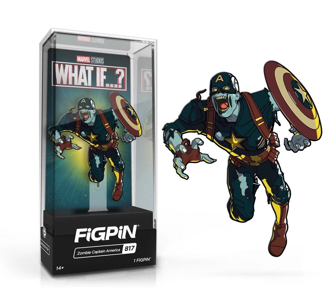 Spastic Pops FiGPiN Classic MARVEL'S What If...? - Zombie Captain America (817) (1ST EDITION LE2K) All In Stock! 1 Spastic Pops FiGPiN Classic MARVEL'S What If...? - Zombie Captain America (817) (1ST EDITION LE2K) All In Stock!