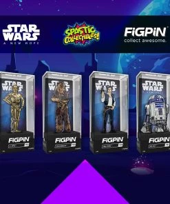 Spastic Pops FiGPiN Classic Star Wars: A New Hope Wave 2 - Set Of 4 (1ST EDITION LE6K) All In Stock!