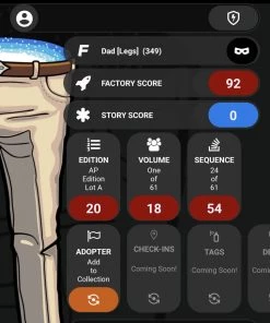 Spastic Pops FiGPiN RARE FINDS [AP: ARTIST PROOF LOT A SEQUENCE 24/61] Dad [Legs] 349