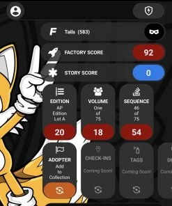 Spastic Pops FiGPiN RARE FINDS [AP: ARTIST PROOF LOT A SEQUENCE 46/75] Tails 583 The Drop!