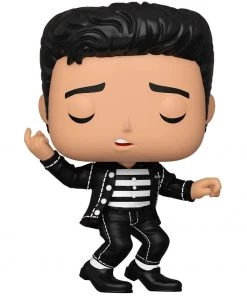 Spastic Pops Funko Pop! Rocks Elvis Presley Set Of 4: Elvis '68 Comeback Special Glitter #188 Elvis '68 Comeback Special #188 Elvis Jailhouse Rock #186 Elvis Blue Hawaii #187 In Stock!