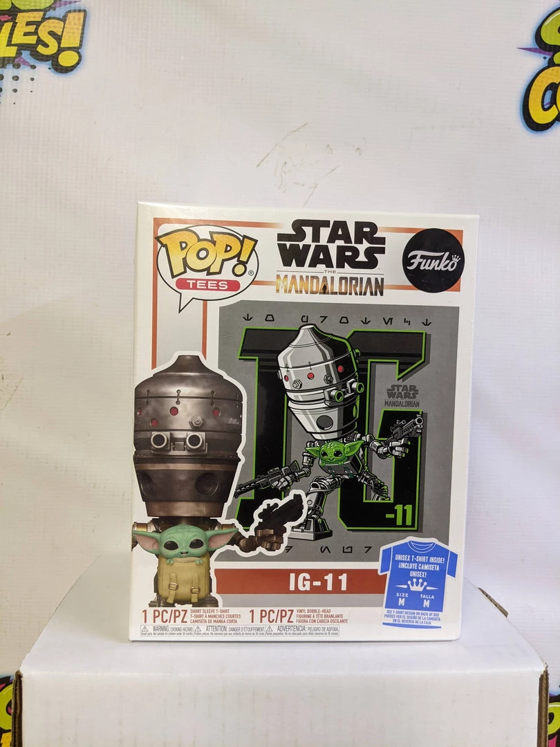 Spastic Pops The Drop! IG-11 With The Child Pop And Shirt (SEALED - SIZE MEDIUM) 1 Spastic Pops The Drop! IG-11 With The Child Pop And Shirt (SEALED - SIZE MEDIUM)