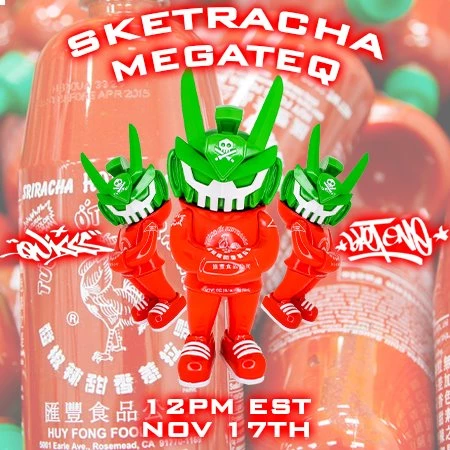 Spastic Pops IN STOCK LE399 MARTIAN TOYS MEGATEQ Sketracha 12” Artist Series 2 By SketOne X Quiccs X Martian Toys Designer Brands! 10 Spastic Pops IN STOCK LE399 MARTIAN TOYS MEGATEQ Sketracha 12” Artist Series 2 By SketOne X Quiccs X Martian Toys Designer Brands!