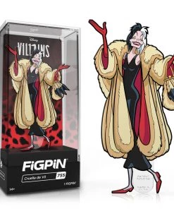 Spastic Pops IN STOCK FiGPiN Classic DISNEY VILLAINS Cruella De Vil #755 [1st Edition: LE2000] All In Stock!