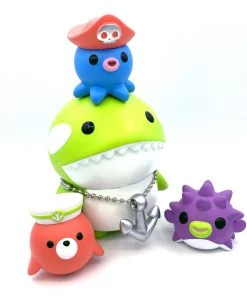 Spastic Pops IN STOCK Spastic Collectibles Exclusive LE199 Blacklight Reactive Orca & Friends [Kaze Studio X Martian Toys]