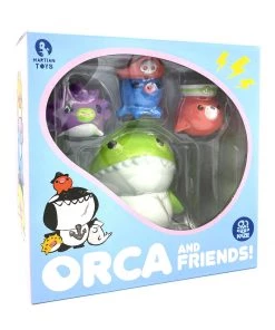 Spastic Pops IN STOCK Spastic Collectibles Exclusive LE199 Blacklight Reactive Orca & Friends [Kaze Studio X Martian Toys]