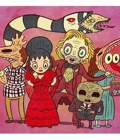 Spastic Pops JELLYKOE: "Beetlejuice Wedding" 8 X 10 Limited Edition Print Designer Brands!