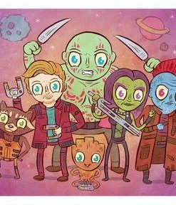 Spastic Pops Designer Brands! JELLYKOE: "Guardians Of The Galaxy" 8 X 10 Limited Edition Print
