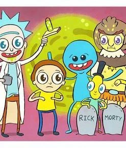 Spastic Pops JELLYKOE: "Rick And Morty" 8 X 10 Limited Edition Print
