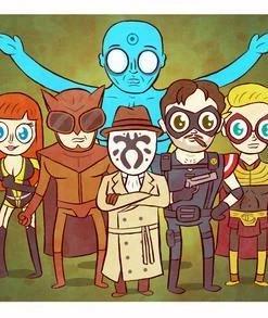 Spastic Pops JELLYKOE: "Watchmen" 8 X 10 Limited Edition Art Print