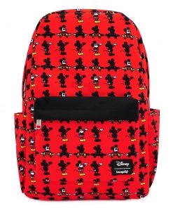 Spastic Pops Designer Brands! LOUNGEFLY: Disney Mickey Mouse Parts Nylon Backpack