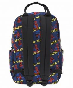 Spastic Pops LOUNGEFLY: Spider-Man Classic Nylon Backpack Designer Brands!