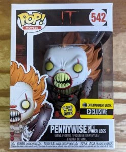 Spastic Pops The Drop! Pennywise With Spider Legs (GITD) Type: Vinyl Art Toys Glow - Entertainment Earth Exclusive