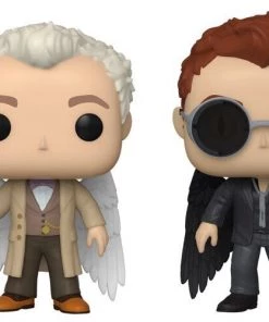 Spastic Pops POP TV: Good Omens- 2PK Aziraphale And Crowley With Wings (Specialty Series Exclusive) In Stock!