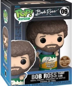 Spastic Pops Pre-Orders! PREORDER (Arrival Q4 2022) BOB ROSS [Physical Item Only]: Pop! Digital NFT Release LE999 [Grail] Bob Ross In Paint Can #09