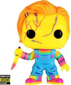 Spastic Pops PREORDER (Arrival Q4 2022) Child's Play Chucky Black Light Pop! Vinyl Figure - Entertainment Earth Exclusive Pre-Orders!