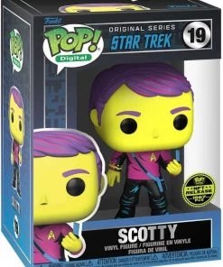 Spastic Pops PREORDER (Arrival Q4 2022) Star Trek Series 1 [Physical Item Only]: Pop! Digital NFT Release LE1967 [Legendary] Scotty (Blacklight) #19 Pre-Orders!