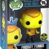Spastic Pops PREORDER (Arrival Q4 2022) Star Trek Series 1 [Physical Item Only]: Pop! Digital NFT Release LE2422 [Royalty] Freddy Funko As Captain Kirk (Blacklight) #15