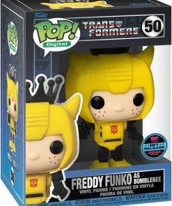 Spastic Pops PREORDER (Arrival Q4 2022) TRANSFORMERS [Physical Item Only]: Pop! Digital NFT Release LE2397 [Royalty] Freddy Funko As Bumble Bee #50