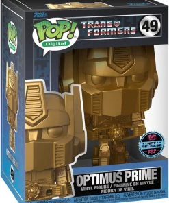 Spastic Pops Pre-Orders! PREORDER (Arrival Q4 2022) TRANSFORMERS [Physical Item Only]: Pop! Digital NFT Release LE999 [Grail] Optimus Prime (Gold) #49