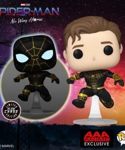 Spastic Pops Pre-Orders! PREORDER (Estimated Arrival Q4 2022) Spider-Man: No Way Home Unmasked Spider-Man Black Suit (Chase & Common Set Of 2) (AAA Anime Exclusive)