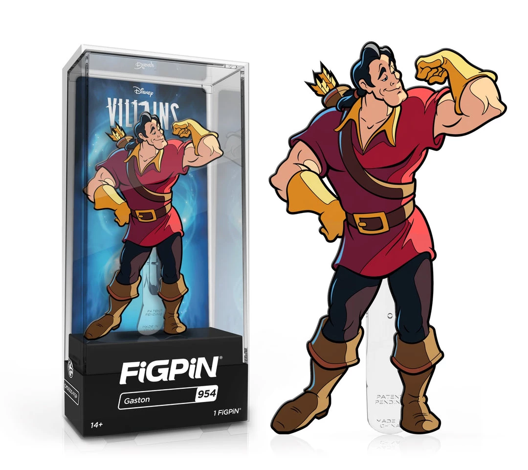 Spastic Pops All In Stock! PREORDER (EXPECTED Q4 2022): FiGPiN Classic DISNEY VILLAINS Gaston (954) 1st Edition - LE1500 1 Spastic Pops All In Stock! PREORDER (EXPECTED Q4 2022): FiGPiN Classic DISNEY VILLAINS Gaston (954) 1st Edition - LE1500