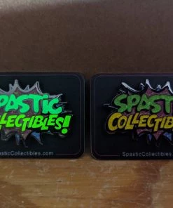 Spastic Pops Designer Brands! Spastic Collectibles Glitter Logo Pin [with 1 In 5 Chance At Glitter & Glow-in-the-Dark Logo Pin CHASE]