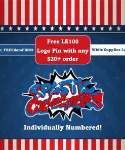 Spastic Pops Spastic Collectibles LE100 "July 4th" Logo Pin Individually Numbered [FREE With Any $20+ Purchase Use Code: FREEdomPIN22]