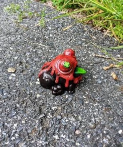 Spastic Pops SUNS OUT BUNS OUT Custom 1 Of 1 Ributt Vinyl Figure: "Bleeding Frog" By Resin Rookie