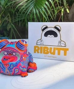 Spastic Pops Designer Brands! SUNS OUT BUNS OUT Custom 1 Of 1 Ributt Vinyl Figure: