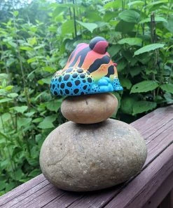 Spastic Pops SUNS OUT BUNS OUT Custom 1 Of 1 Ributt Vinyl Figure: “Rainbow Poison Dart Toad” By Kendra Thomas Designer Brands!