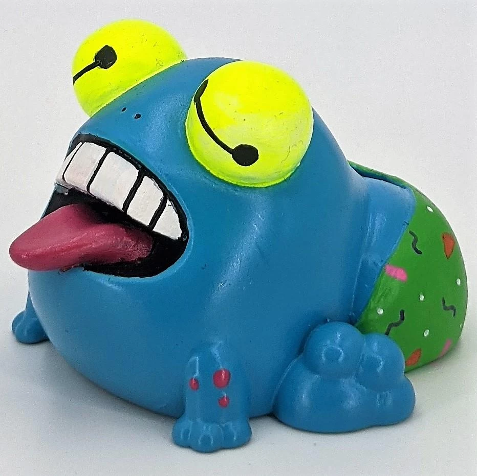 Spastic Pops SUNS OUT BUNS OUT Custom 1 Of 1 Ributt Vinyl Figure: "Toadally Here To Party" By Bearly Available 4 Spastic Pops SUNS OUT BUNS OUT Custom 1 Of 1 Ributt Vinyl Figure: "Toadally Here To Party" By Bearly Available