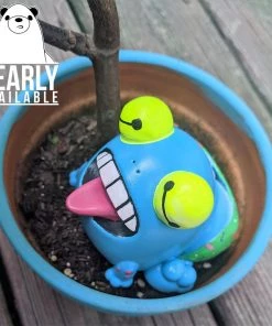 Spastic Pops SUNS OUT BUNS OUT Custom 1 Of 1 Ributt Vinyl Figure: "Toadally Here To Party" By Bearly Available