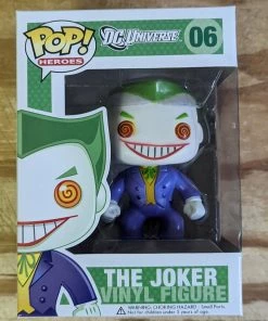 Spastic Pops The Joker Type: Vinyl Art Toys Brand: Funko Series: Pop! Heroes , Pop! Vinyl Production Status: Standard Reference #: 6 Released: 2010 Related Subjects: Batman (Bruce Wayne) , DC , Joker DC Heroes!