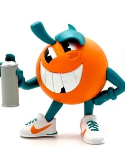 Spastic Pops Designer Brands! UVD TOYS: Atomik Orange "Fins" Edition By Atomik And UVD Toys
