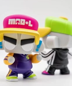 Spastic Pops UVD TOYS: Jeremy Mad'L X UVD Toys MAD*L Citizens - Spastic Collectibles Exclusive Lime Green Colorway With 1 In 4 Chance At Electric Pink Chase!