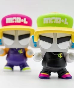 Spastic Pops UVD TOYS: Jeremy Mad'L X UVD Toys MAD*L Citizens - Spastic Collectibles Exclusive Lime Green Colorway With 1 In 4 Chance At Electric Pink Chase!