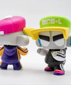 Spastic Pops UVD TOYS: Jeremy Mad'L X UVD Toys MAD*L Citizens - Spastic Collectibles Exclusive Lime Green Colorway With 1 In 4 Chance At Electric Pink Chase!