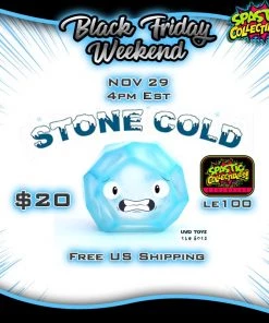 Spastic Pops UVD TOYS: LE100 "Stone Cold" Coal UVD Toys X The Bots Spastic Collectibles Exclusive Designer Brands! 25 Spastic Pops UVD TOYS: LE100