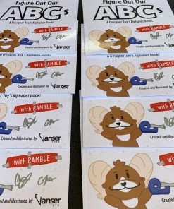Spastic Pops Designer Brands! VANSER TOYS (AUTOGRAPHED) Figure Out Our ABCs With Ramble